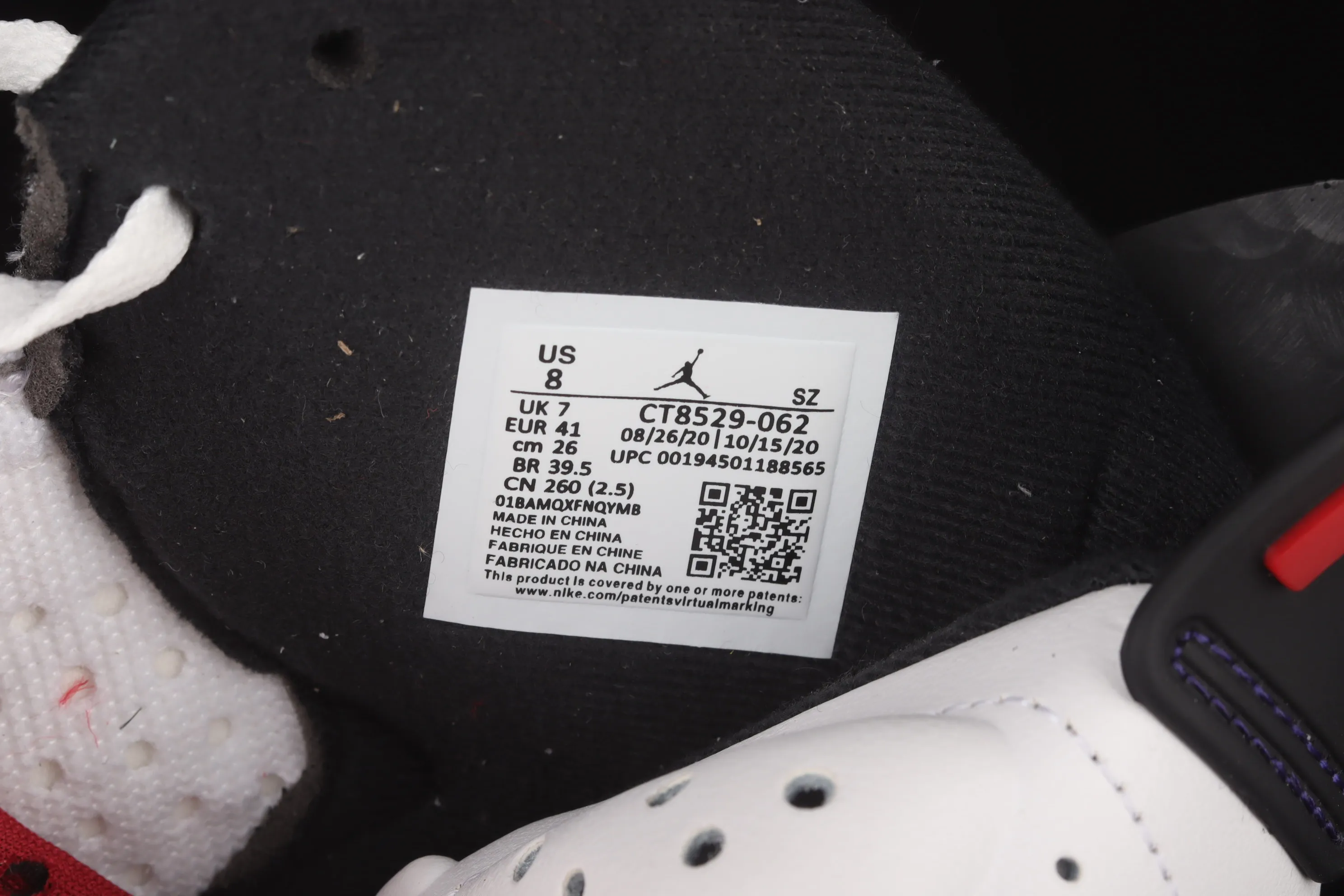 All categories Air Jordan Jordan series basketball shoes Air Jordan 6 G version Air Jordan 6 "Hare" AJ6 Joe 6 Bugs Bunny CT8529-062